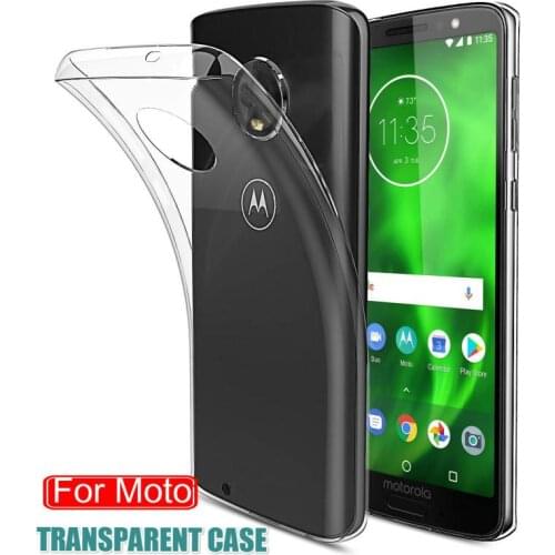 Clear Soft TPU Case For Motorola Moto G9 Plus G8 Play E7 G7 Power G10 G30 G50 G60 Edge S One Fusion Case Silicone Phone Cover
