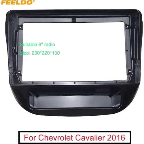 FEELDO Car Audio Fascia Frame Adapter For Chevrolet Cavalier 9" Big Screen 2DIN Dash Fitting Panel Frame Kit