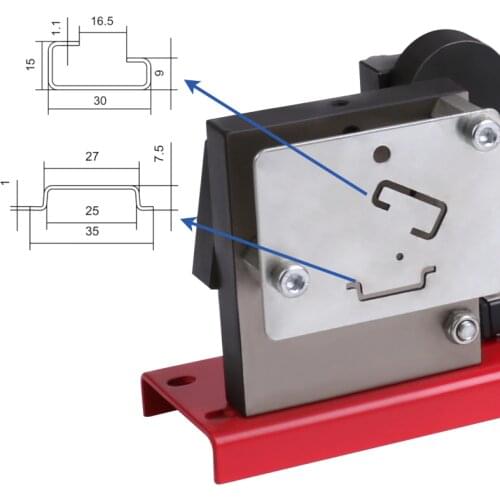 Din rail cutter, R210DE din rail cutting tool, easy cut with measure gauge cut with ruler