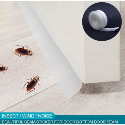 25/35/45MM X 5Meter Self-adhesive Door Seal Stripped Silicone Strip Bottom Soundproof Wear-resistant Windows And Doors Sealant