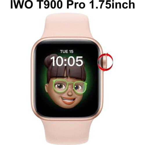 New Upgraded Smart Watch T900 Pro Bluetooth Call Music Heart Rate Sports Smartwatch 44MM Faces 1.75inch Watch 6 Series IWO 13