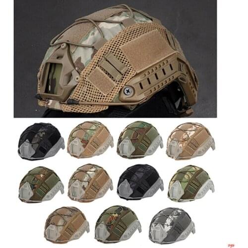 WoSporT Tactical Nylon Net Fast Helmet Cover w/Elastic Cord Hook Loop Sticker