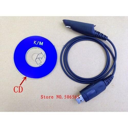 Honghuismart USB programming cable for motorola gp328,gp338,gp340 two way radio walkie talkie with CD driver
