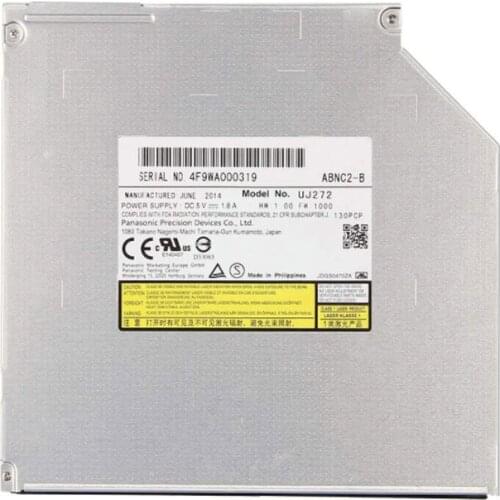 Notebook PC Internal 9.5mm SATA Blu-ray Writer for MATSHITA BD-MLT UJ272 UJ-272 Super Multi 6X 3D BD-RE BD-R DL Blue-ray Burner