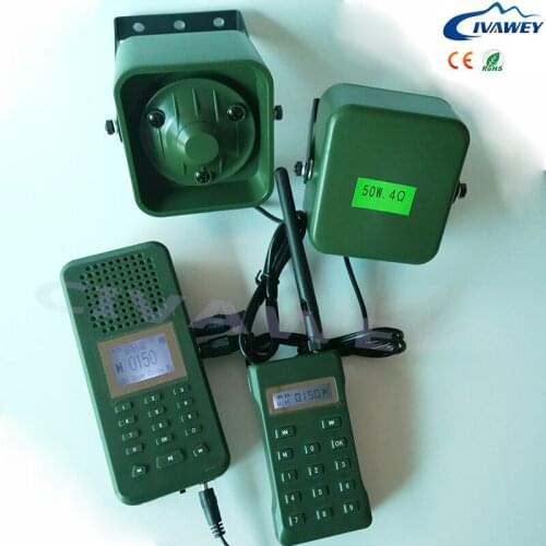 Built-in 20W speaker + 2*50W External high power speaker 300-500m remote hunting bird sound mp3 player Hunting bird caller