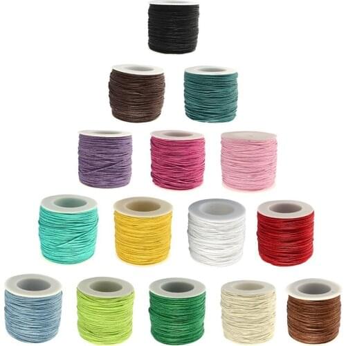 1mm100 yard wax line leather rope Korean wax rope bracelet braided rope diy handmade material necklace pendant rope accessories