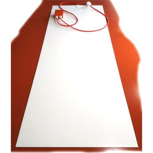 500*1350*1.5mm 220V 2000W White Silicone Heater for food warm digital thermostat on wire 2000mm lead wire