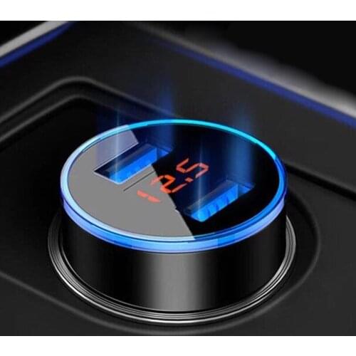 Car Charger 5V 3.1A With LED Display Universal Dual Usb for Hyundai i35 i40 i20 tucson i30 strimmer i10 elantra sonata genesis