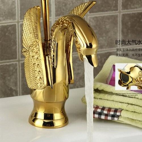Free shipping Swan style Antique bronze Brass Faucet Bath Basin Mixer tap Bathroom bath tap toilet basin faucets dona4009