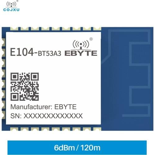 EFR32BG22 Bluetooth Wireless Module E104-BT53A3 BLE5.2 6dBm Build-in Crystal Oscillator SMD Module Cortex-M33 BT5.2 ISM 2.4GHz