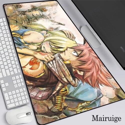 Mairuige 40*90cm FAIRY TAIL Anime Gaming Computer Large Mouse Pad Gamer Locking Edge Keyboard XXL DeskMat Keyboard PC MiceMats
