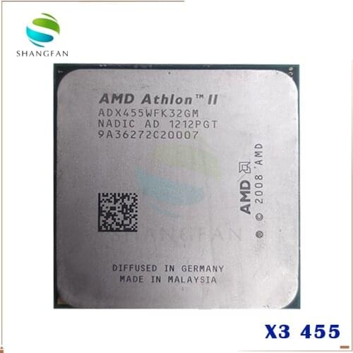 AMD Athlon II X3 455 3.3GHz Triple-Core CPU Processor ADX455WFK32GM Socket AM3 938pin