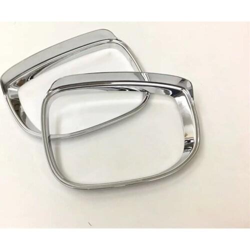 Rear View Mirror Cover Side Mirrors Rain Shield Sun Visor Trim For Mazda CX-5 CX5 2017 2018 ABS Chrome Car-Styling Accessories