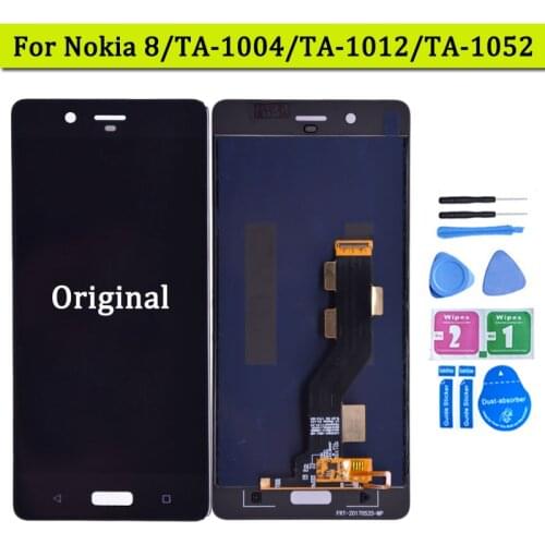 For Nokia 8 N8 LCD Display and Touch Screen Digitizer Sensor Panel Assembly Replacement Parts For Nokia N8 8 LCD Display screen