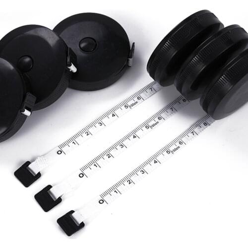 1.5m/60 Inch Black/White Tape Measures Dual Sided Retractable Automatic ABS Flexible Mini Sewing Measuring Tape Hand Tools