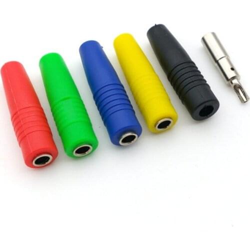 100pcs brass 4mm Banana Female socket for 4mm Banana plug Test Probes connector