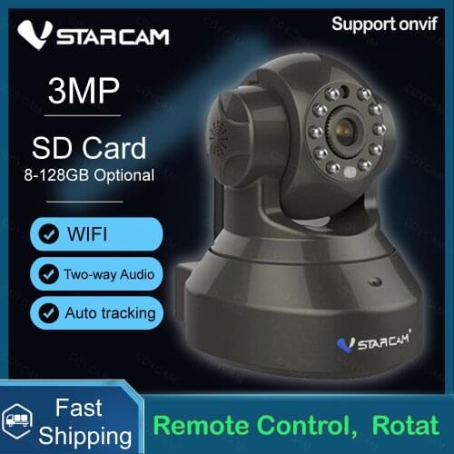 VStarcam C37S 3MP 2MP 1296P HD Security IP Camera Wifi Camera Human Auto Tracking IR Night Vision Video Network Security Camera