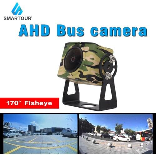 Smartour 170 Degree Fisheye Night Vision HD AHD 1080*720P Vehicle Rear View Reverse Backup Camera 4 Pin For Truck Bus Van Car