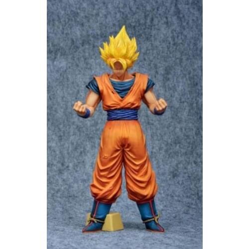 Dragon Ball Anime ROS Warrior Comprehension Super Large Assembly Huang Haired Monkey King Doll Toy Decoration Childrens Gift