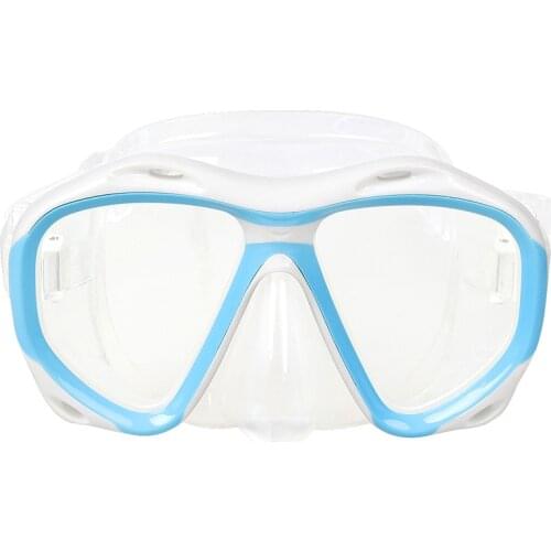 Myopia presbyopia diving mask men and women anti-fog swimming snorkeling suitable for double-sided mirror adult