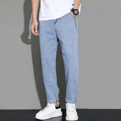 Ankle Length Baggy Jeans Autumn Jogging Clothing Korea Style Casual Loose Harem Pants Men Trousers Jogger 2021