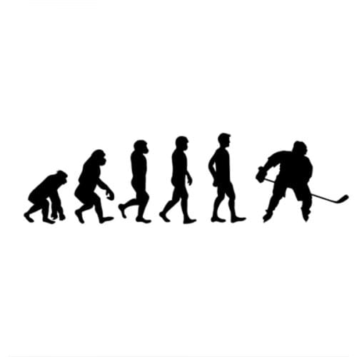 Ice hockey evolution history evolution of Hockey Player Car Decals Art Stickers Bumper Car Window Hot Selling CL314