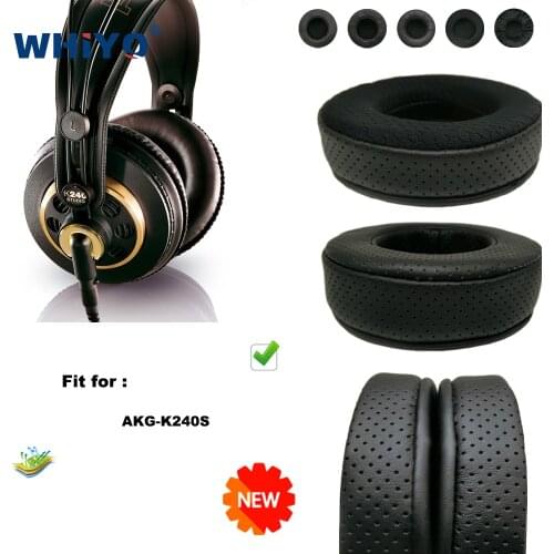 Replacement Ear Pads for AKG K240S K 240S K 240 S Headset Parts Leather Cushion Velvet Earmuff Headset Sleeve Cover