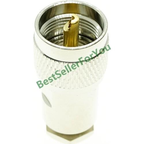 UHF Clamp PL259 Male Plug For LMR195 RG58 RG400 RG142 Cable RF Coax Connector