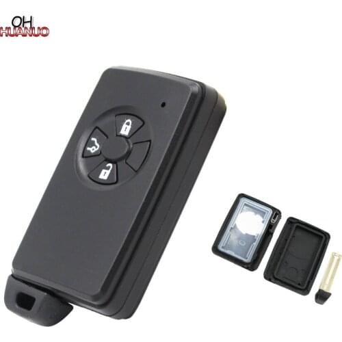 Replacement Shell 3 Button Smart Remote Key Fob for TOYOTA RAV4 Vitz Ractis Car Key Blank Case