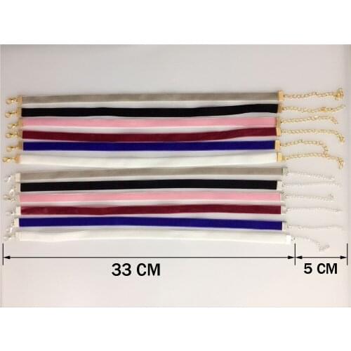 2019 Hot Original Punk New Fashion Colorful Velvet strip Female Choker Necklace Retro Gothic Collar Necklaces For Women Gift