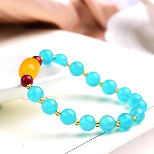 1PCS Fashion Natural Crystal Bracelets Extension-type Charm Mineral Jewelry healing crystals Energy Stone Ladies Jewelry Gift