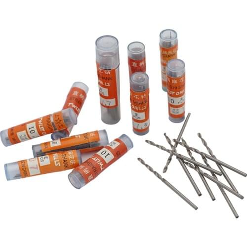 10pcs High Quality Hss Straight Shank Twist Drill 0.5-3.0mm Walnut Vajra Bodhi Pearl Beads Punch Tiny Stainless Little Bit