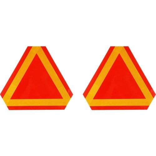 2 Pcs Practical Reflective Board Car Reflector Slow Moving Sign Vehicle Sign