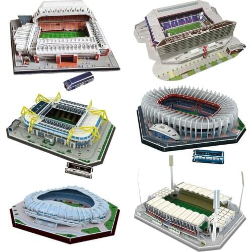 3D Puzzle Famous Architectural Stadium DIY Model Assemble Construction Gift