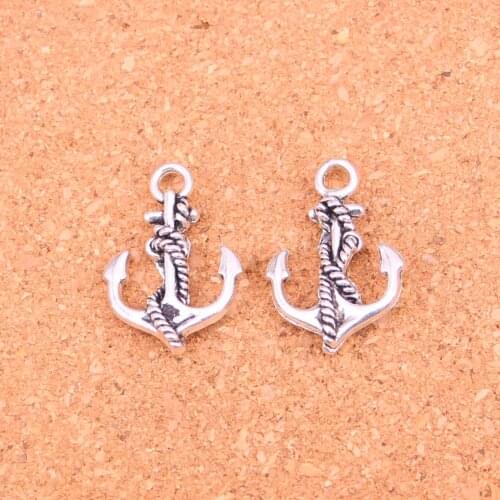 46Pcs Antique Silver Plated anchor rope Charms Diy Handmade Jewelry Findings Accessories 28*20mm