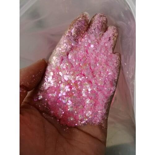 50g,3D Mix Nail Art AB Colorful Glitter Sequins Decorations 12-Illusory Color Glitter For Crystal Nails UV Gel Spangles Y5001(4)