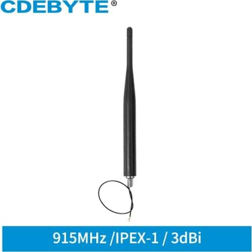 915MHz Rubber Antenna 3dBi IPEX-1 TX915-JZLW-15 High Gain Screw Fixed Easy to Install 20W Taxi Teams Other Related Equipment