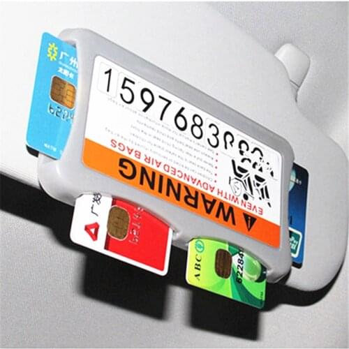 Car Sun Visor Card Holder Multi-Function Card Inserter For Mini Mercedes-Benz all class Porsche 911 918/Cayenne/Macan