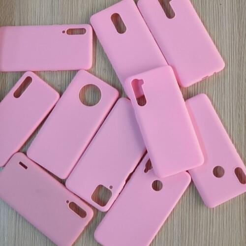 Hot Pink Matte Phone Case For Huawei Honor 8A 8C 8X 8S 8 9 10 Lite P10 P20 Plus P30 Pro Mate 10 20 lite Silicone Soft Back Cover