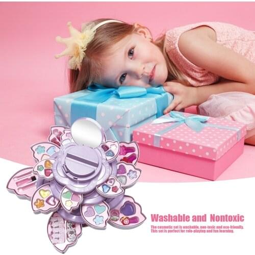 Kids Makeup Toys Washable Cosmetic Set Pretend Play Makeup Set