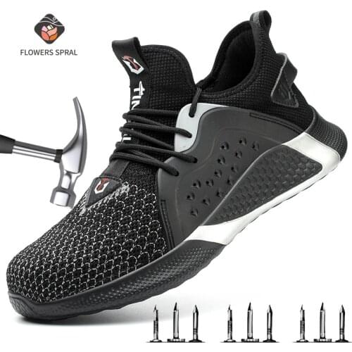 Indestructible Ryder Shoes Men And Women Steel Toe Cap Work Puncture-Proof Safety Shoes Lightweight Boots Breathable Sneakers