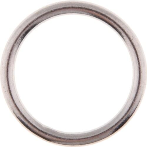 Stainless Steel Round O Ring Rigging Diam.4mm 5mm 6mm Length: 30mm 40mm