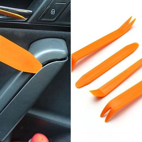 LEEPEE 4Pcs/Set Car Panel Removal Tools Door Clip Trim Dash Pry Refitting Sets Kit Radio Audio Refit Universal Automobile