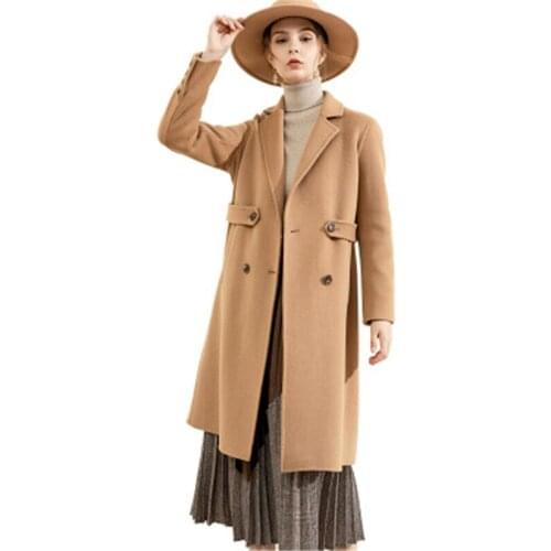 Lovepeapomelo Women's Beige Coats