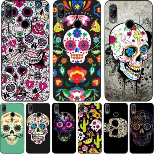 Mexican Skeleton Tattoo Sugar Skull Phone Case For Redmi 7 8 9 A K20 30 Pro Note 8 9 Pro 9s 10