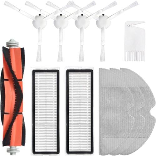 Mop Cloth Water Core Comb Main Brushes Side Brush HEPA Filter for XiaoMi Mijia 1C Sweeping Robot Vacuum Cleaner Accessories