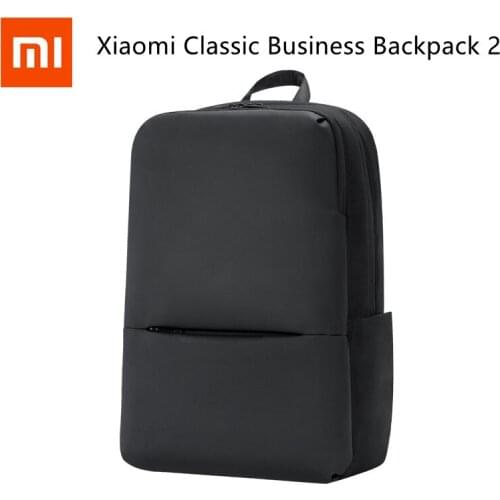 Original Xiaomi Classic Business Backpack 2 Waterproof Casual Travel Backpacks 15.6-inch Laptop Backpack Outdoor Sports Mi Bags