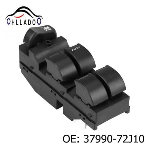 HLLADO Front Left Electric Power Master Window Switch 37990-72J10 for Suzuki MH21S MH22S Car Accessories High Quality