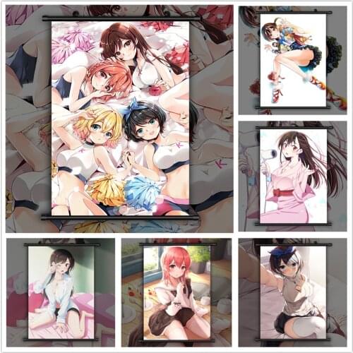 Rent A Girlfriend Chizuru Mami Sumi Ruka Anime Manga HD Print Wall Poster Scroll