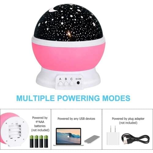 LED Night Light Starry Sky Magic Star Moon Planet Space Projector Lamp Universe Decorative Lamp For Lover Friend Kids Gift usb A